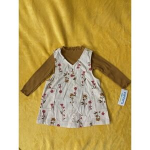 Carter's Baby Girls 2 piece Set sz 12 months color ivory mostaza NEW WITH TAGS